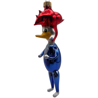 Christopher Radko Pecky Woodpecker Italian Glass Christmas Ornament 95-288-0