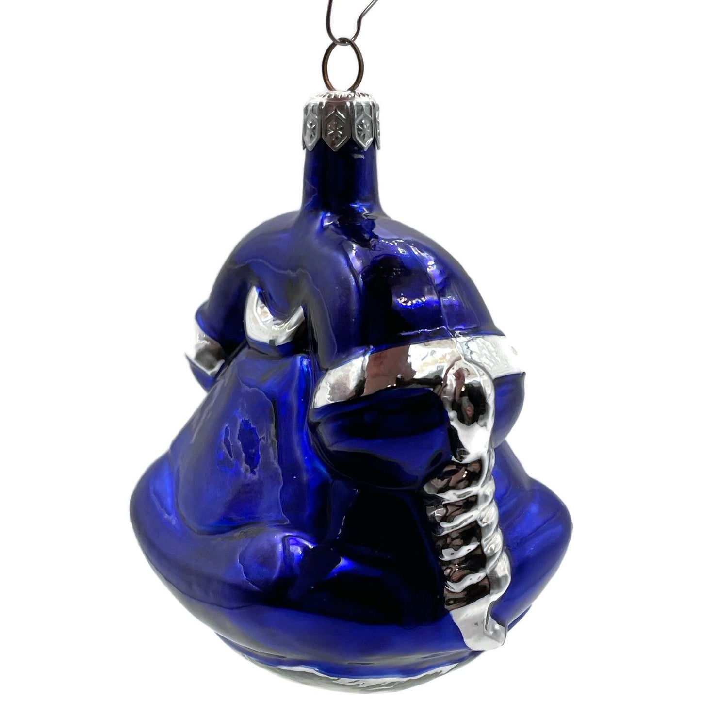 Patricia Breen Fine Phone Cobalt Blue Silver Shiny Christmas Ornament TCS 9439