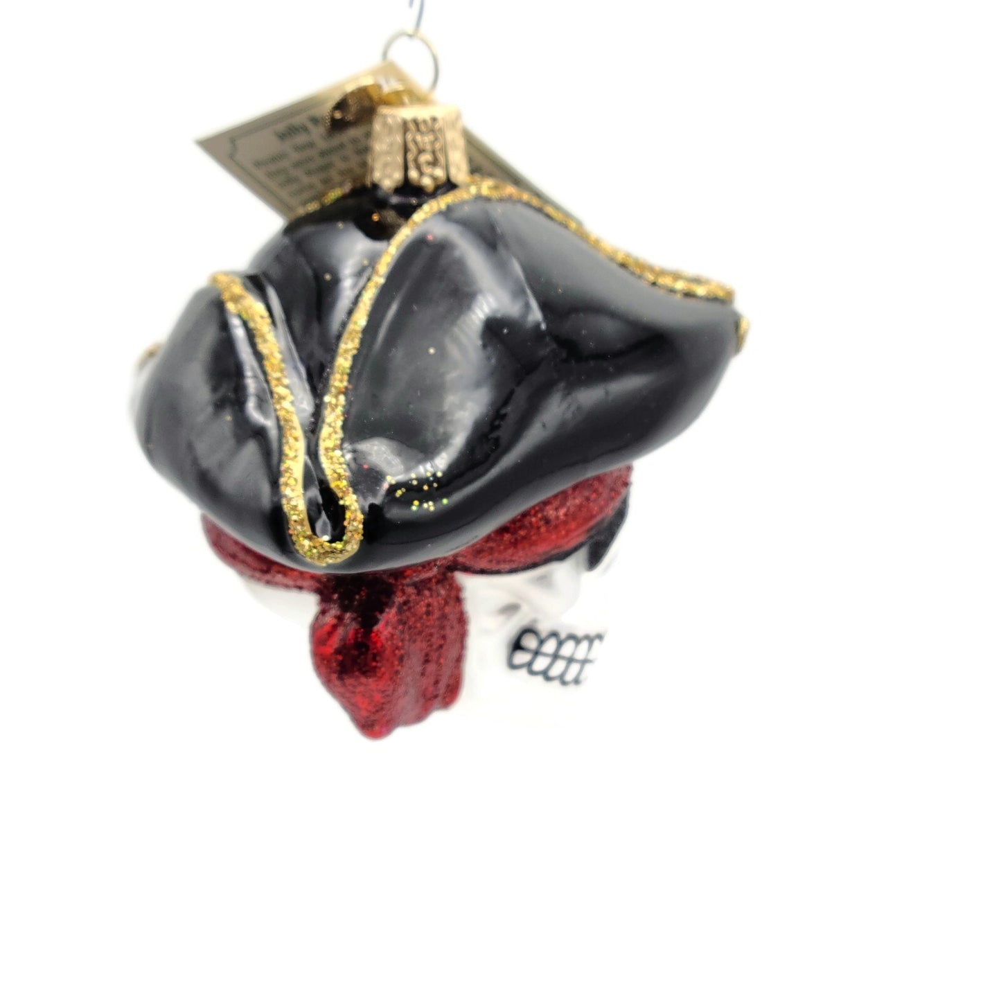 Old World Christmas Jolly Roger Pirate Skull Halloween Christmas Ornament OWC