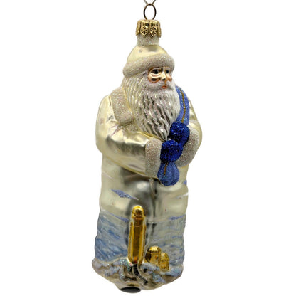 Patricia Breen Santa Of The Safe Harbour Pearl Gold Anchor Bell Summer Ornament
