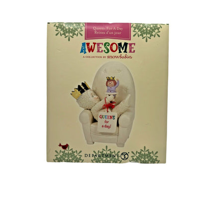 Department 56 Awesome Snowbabies Queens For A Day Christmas Ornament 6009927