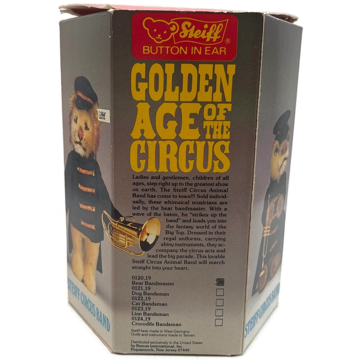 Steiff Golden Age Of The Circus Bear Bandmaster Red 0120/19 Plush Stuffed Toy