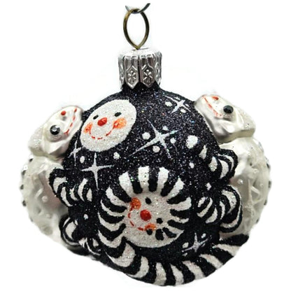 Patricia Breen For James Twice Snow Faces Chameleon Christmas Ornament 2581