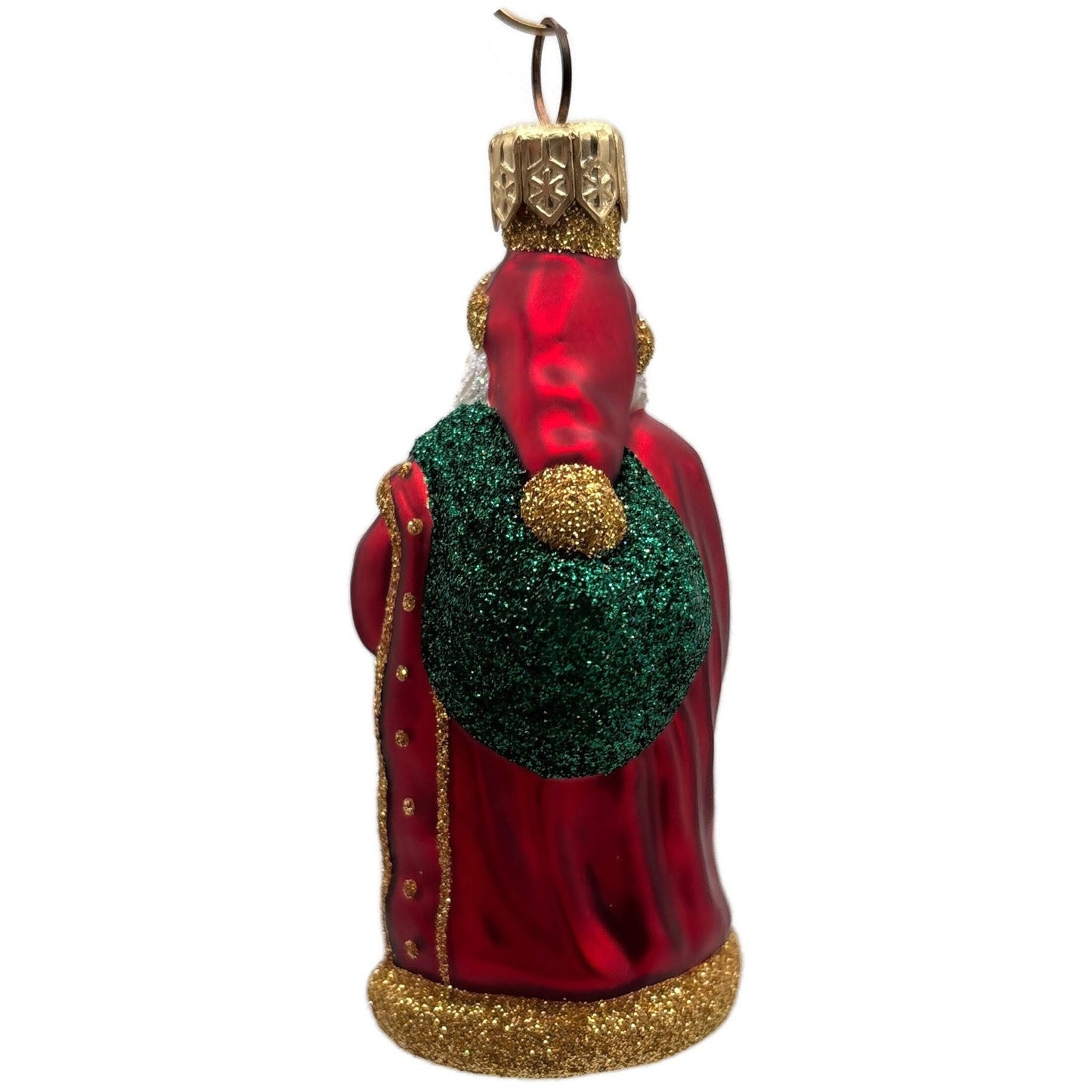 Patricia Breen Miniature Jordan Santa Claus Red Green Christmas Tree Ornament