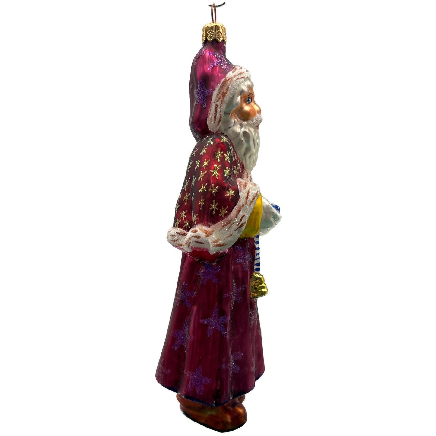 Christopher Radko Velvet Plum Nicholas Santa Christmas Tree Ornament 98-104-0