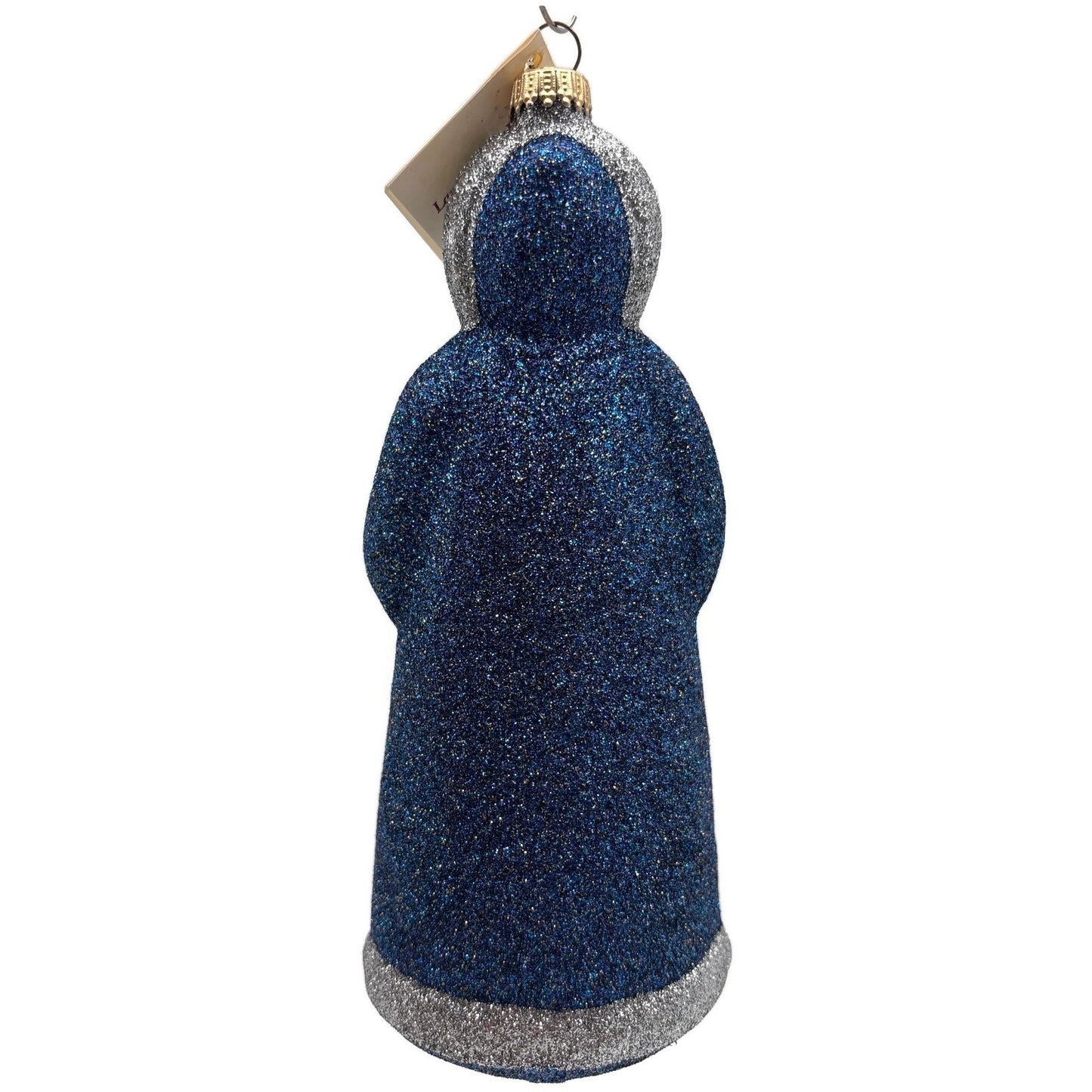 Larry Fraga River Woman Blue Silver Green Glitter Series Christmas Tree Ornament