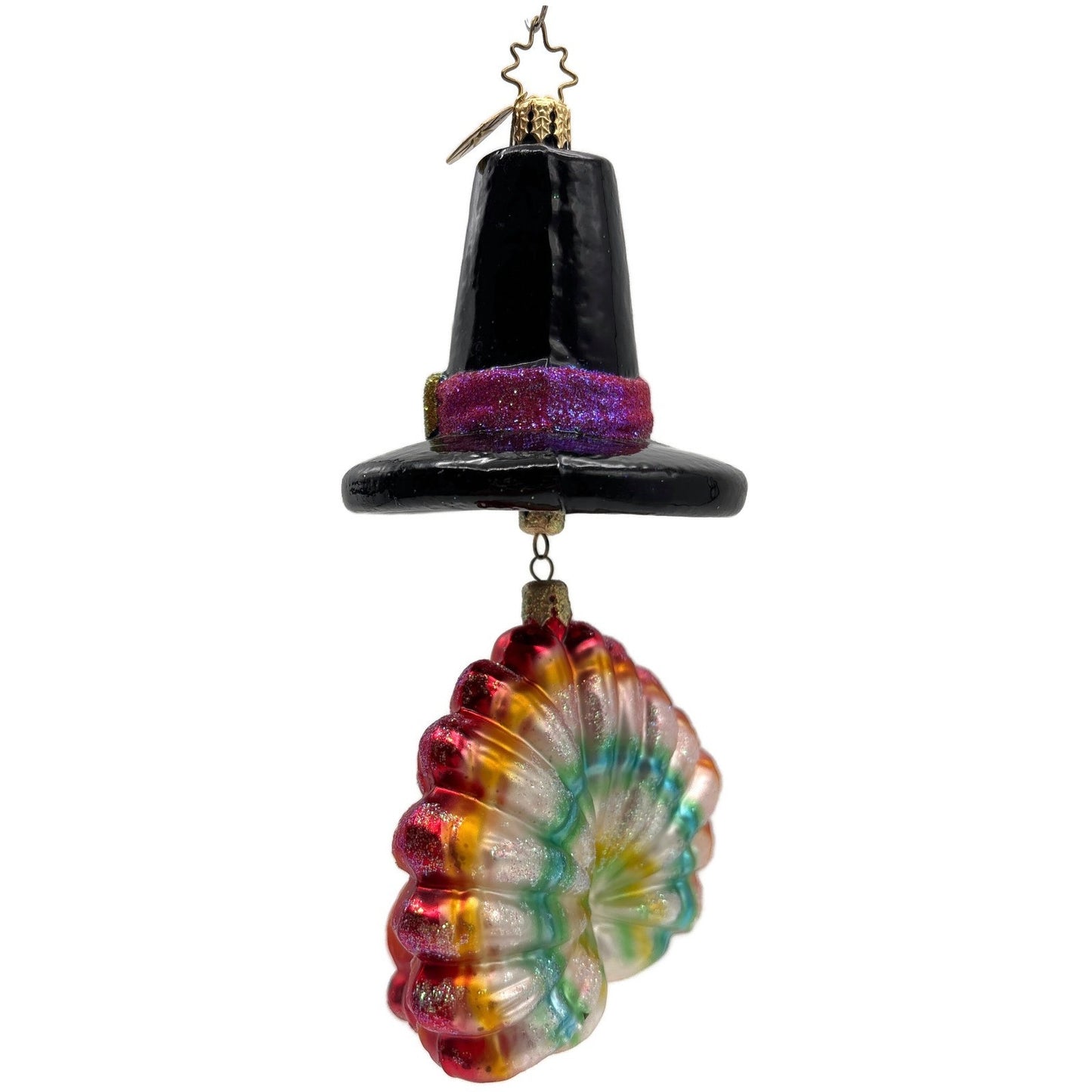 Christopher Radko Hats Off to Tom Thanksgiving Christmas Tree Ornament 02-0297-0