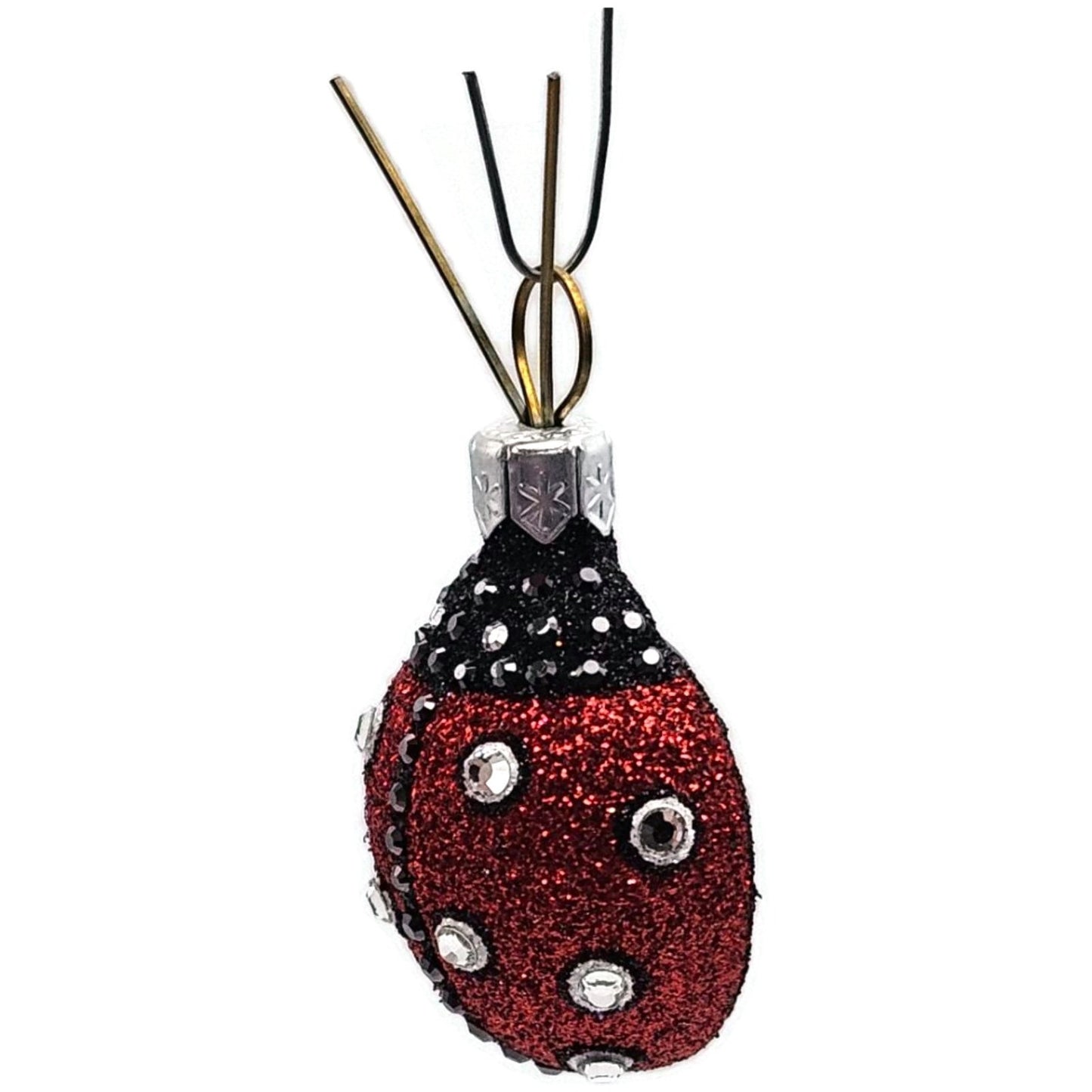 Patricia Breen Ladybug Ladybug Red Bejeweled Closed Wing Spring Tree Ornament