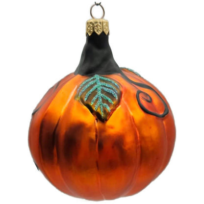 Patricia Breen Halloween Fanciful Pumpkin Orange Matte Christmas Ornament 9812