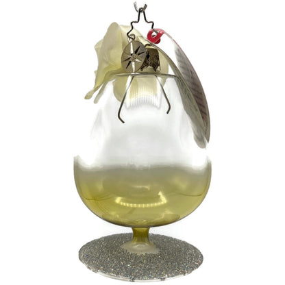 Christopher Radko Mini Happy Hour Cocktail Glass Christmas Tree Ornament 1012019