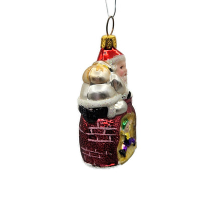 Christopher Radko Special Delivery Santa Chimney Christmas Ornament 93-091-0