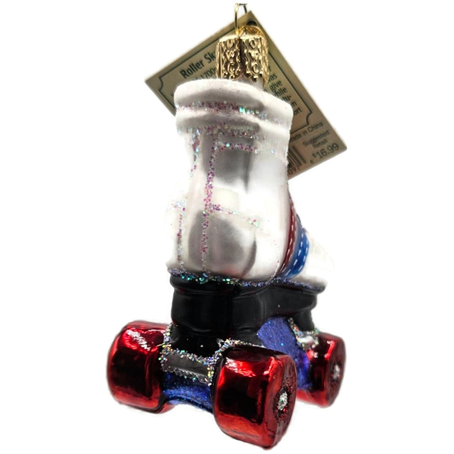 OWC Roller Skate Ornament Shoes Skating Exercise Retro Old World Christmas Tree