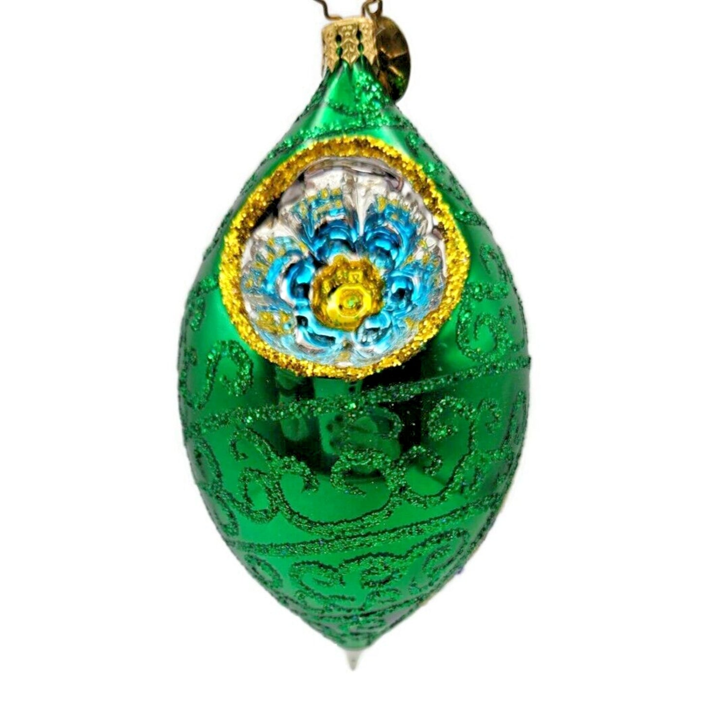 Christopher Radko Fantasia Mod Elegance Reflector Christmas Tree Decor Ornament
