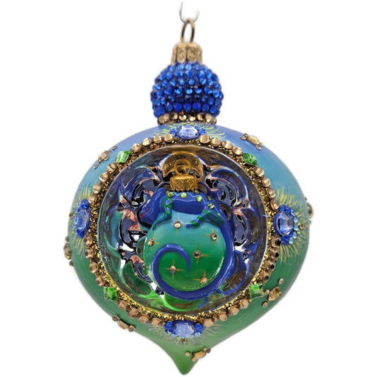 Patricia Breen Ornament Anniversary Reflector Peacock Chameleon Christmas Decor