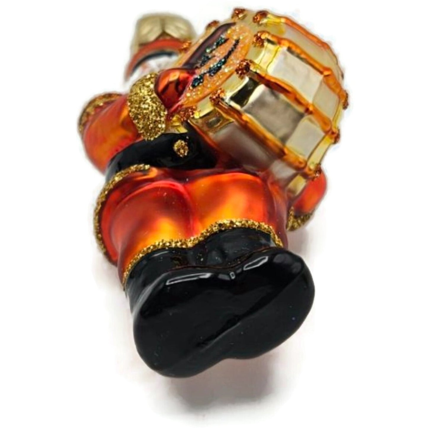 Patricia Breen Drummer Santa Halloween Orange Pumpkins Christmas Ornament 2145