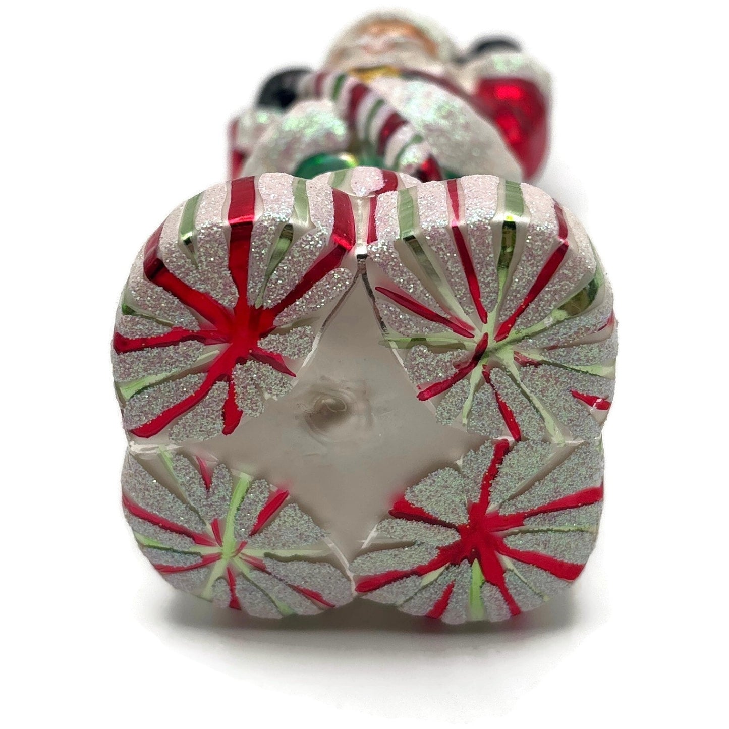 Christopher Radko Christmas Joy Santa Candy Cane Peppermint Ornament 00-076-0