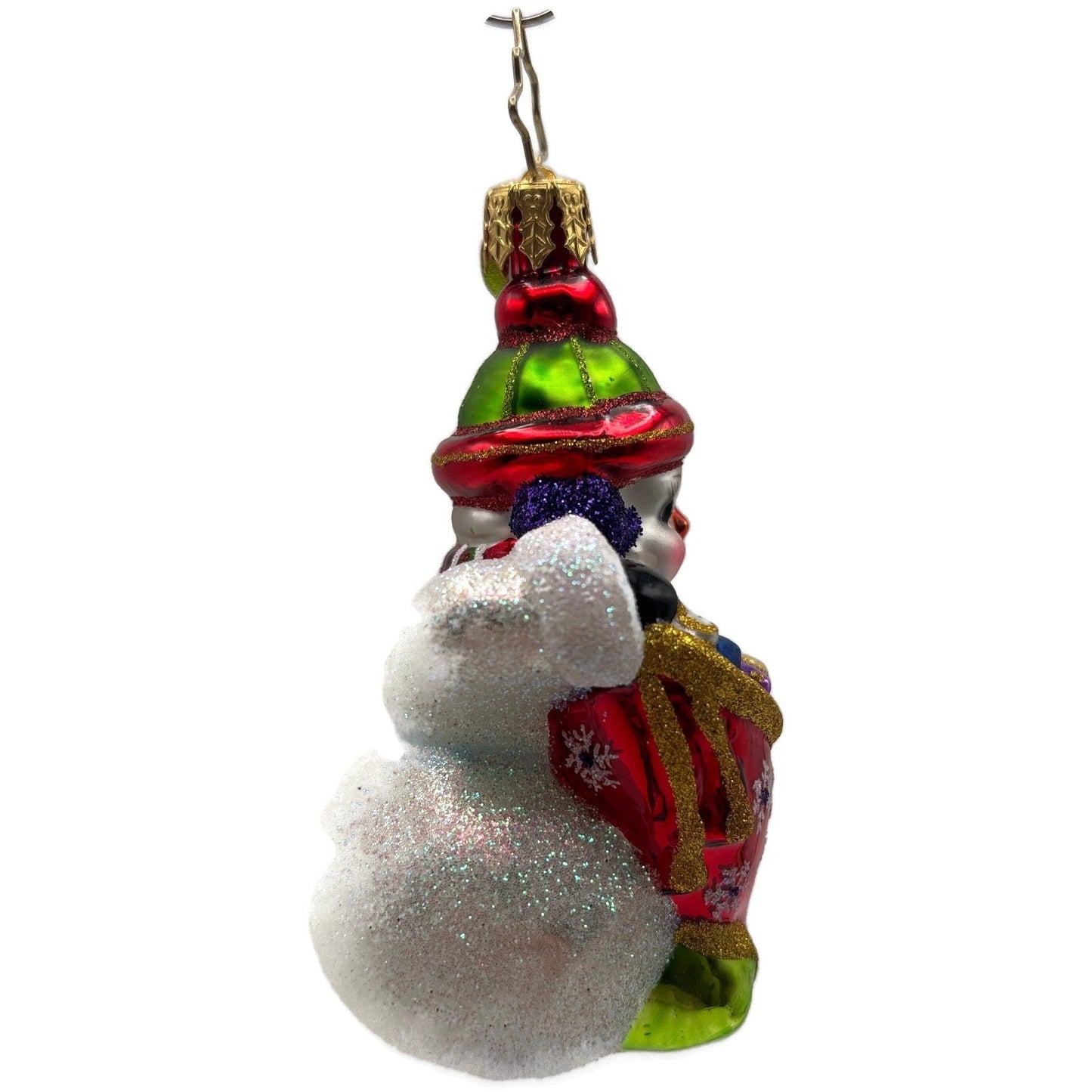 Christopher Radko A Year To Give Gem Snowman Glass Christmas Ornament 1018368