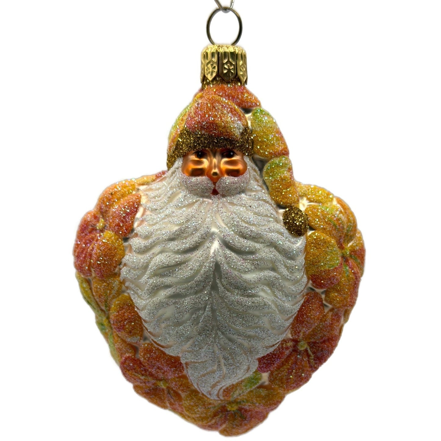 Patricia Breen Heart For Henry Nasturtium Orange Flower Santa Spring Ornament