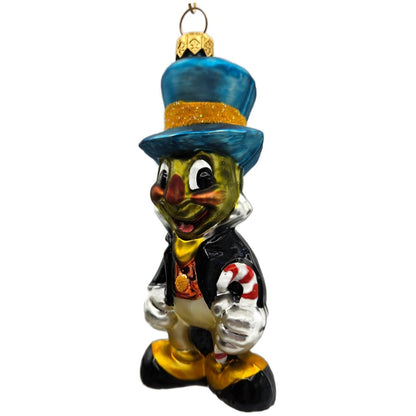 Christopher Radko By Jiminy Cricket Disney Limited Edition Christmas Ornament
