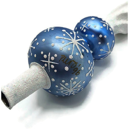 Patricia Breen Miniature Blizzard Finial Light Blue Matte Christmas Tree Topper