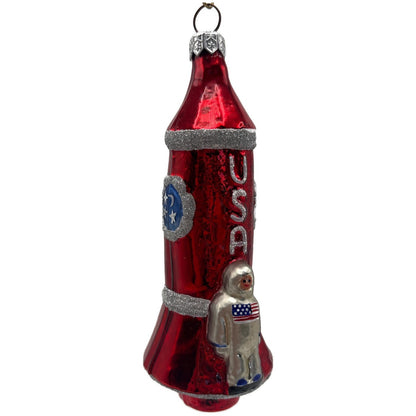 Patricia Breen Rocketboy USA Silver Space Suit Patriotic NASA Christmas Ornament