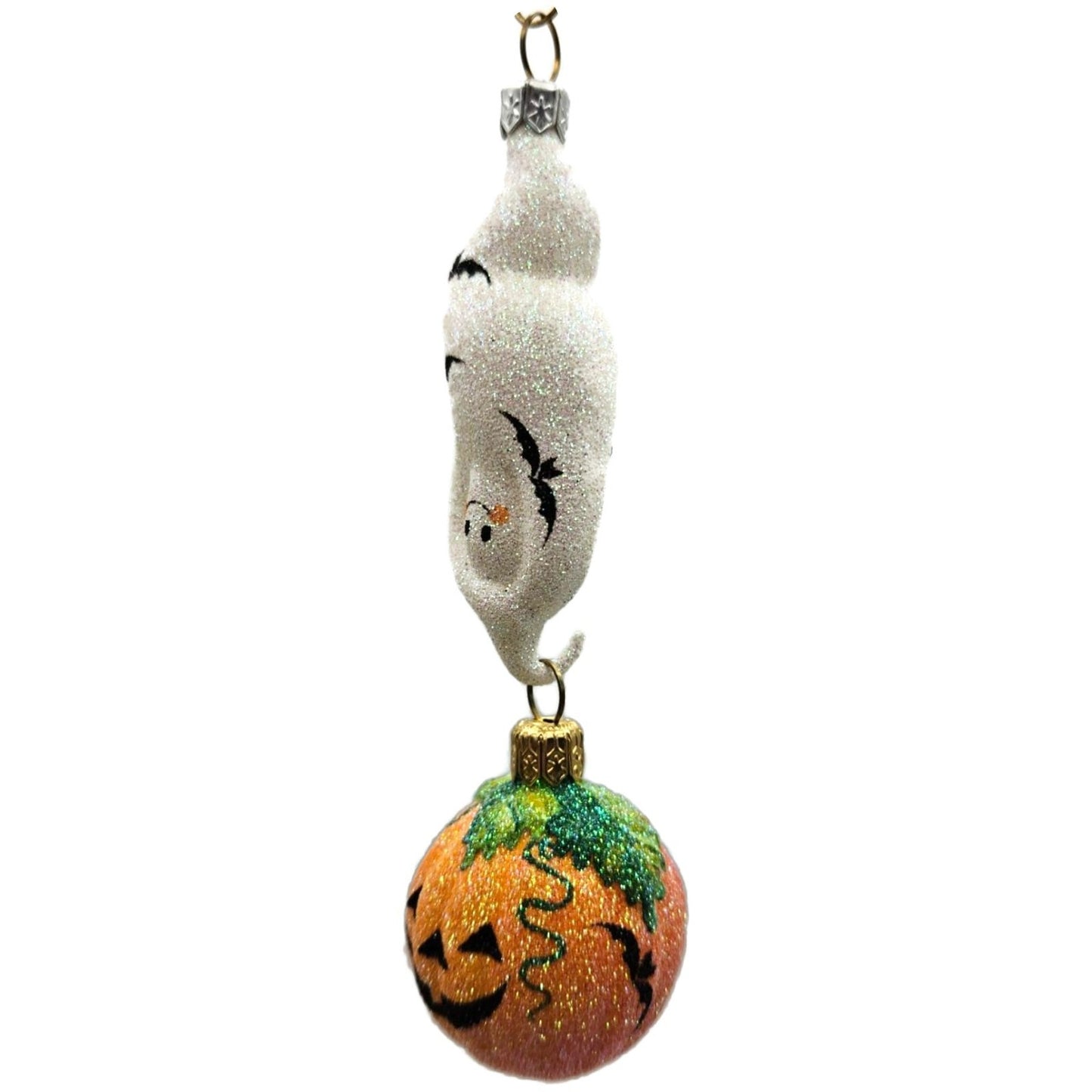 Patricia Breen Topsy Turvy Ghost Bat Jack-O-Lantern Halloween Christmas Ornament