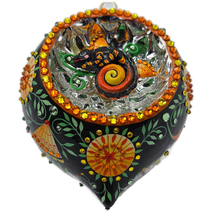 Patricia Breen Toujours Hamish Russian Fable Chameleon Christmas Ornament 3352