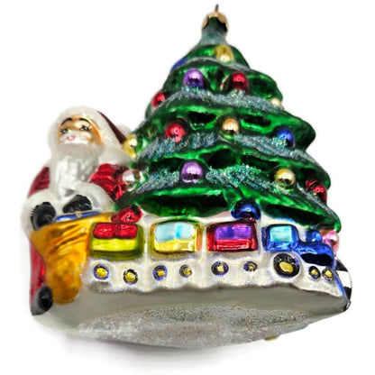 Christopher Radko Last Stop Santa Claus Toy Train Christmas Tree Ornament