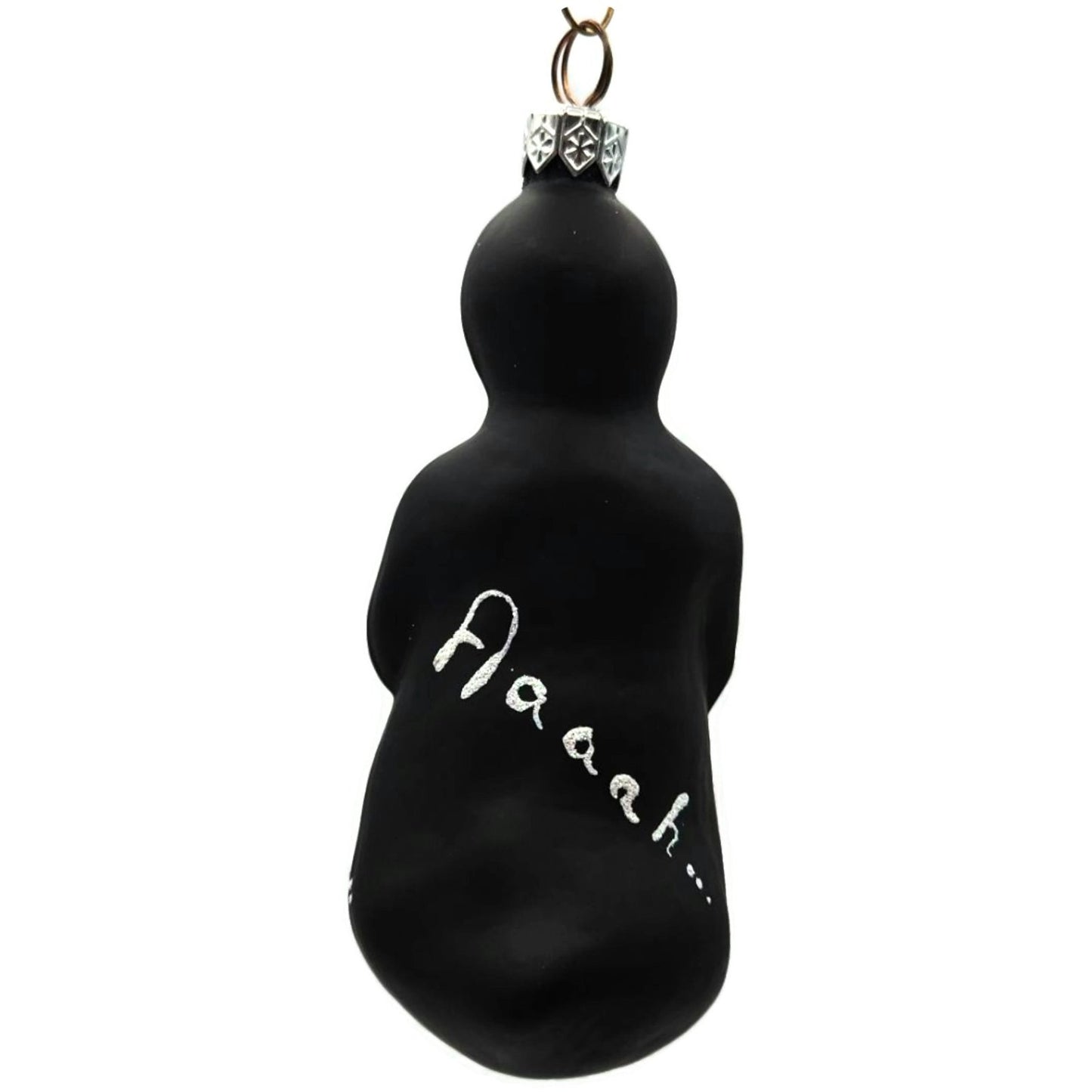 Patricia Breen Oscar Ghost Black Matte Halloween Christmas Tree Ornament