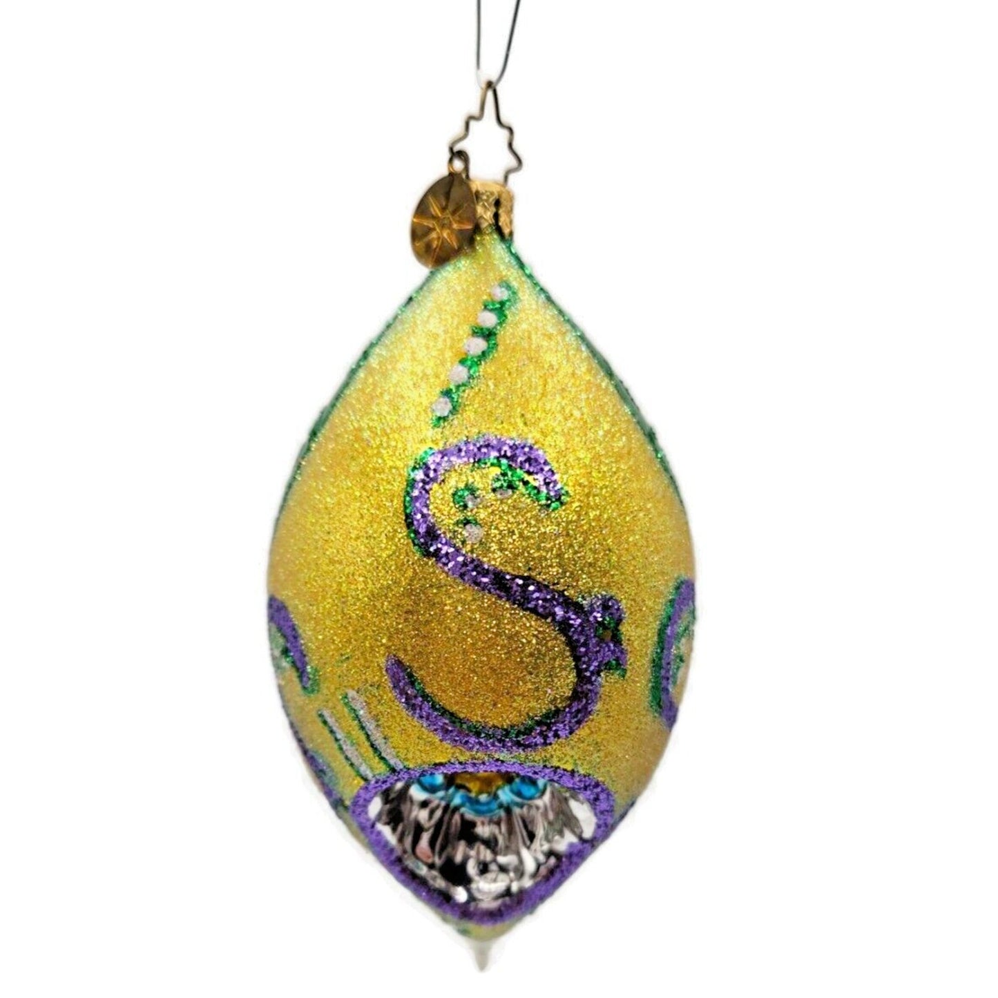 Christopher Radko Fantasia Mod Elegance Reflector Christmas Tree Decor Ornament