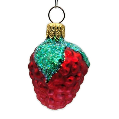 Patricia Breen Frosted Raspberry Red Fruit Summer Berries Christmas Ornament