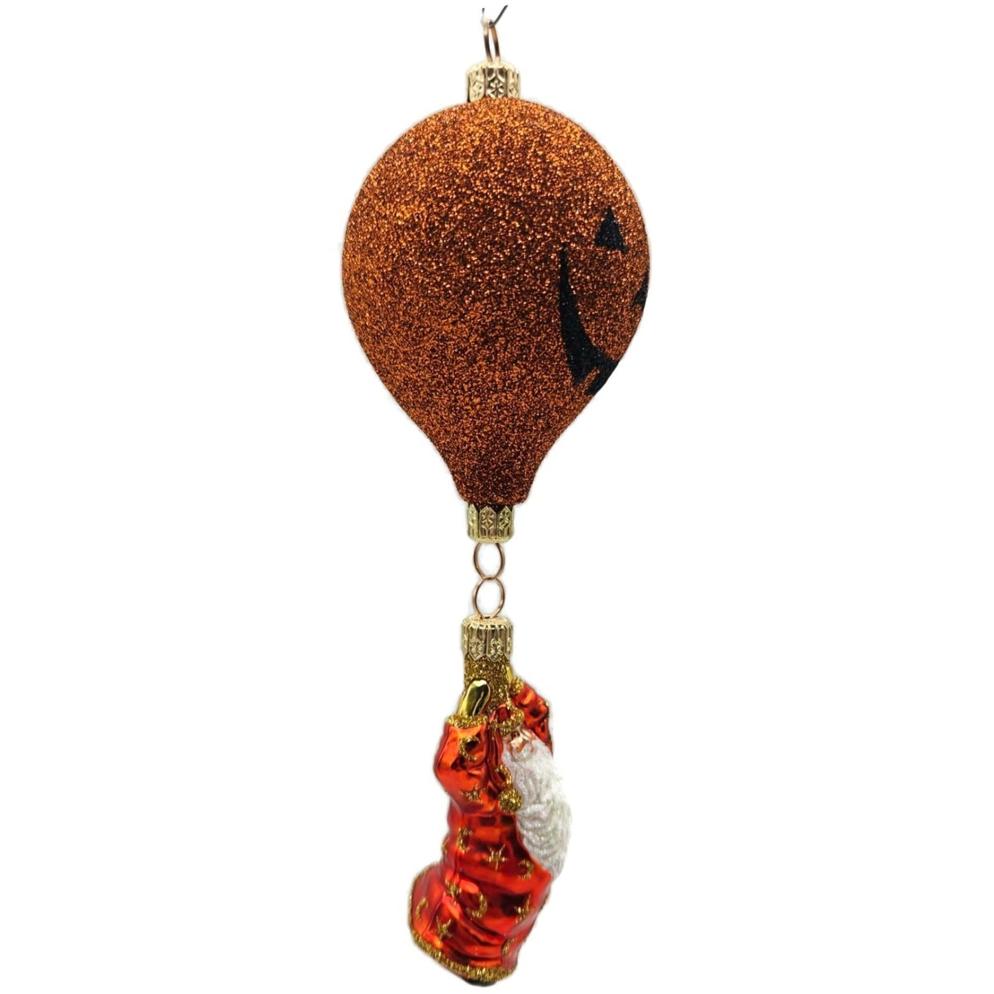 Patricia Breen Into The Blue Pumpkin Balloon Orange Halloween Christmas Ornament