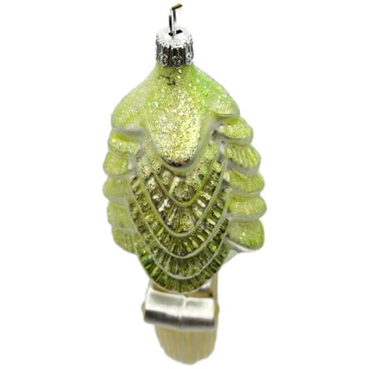 Christopher Radko Classic Christmas Column With Tree Green Ornament 93-408-0