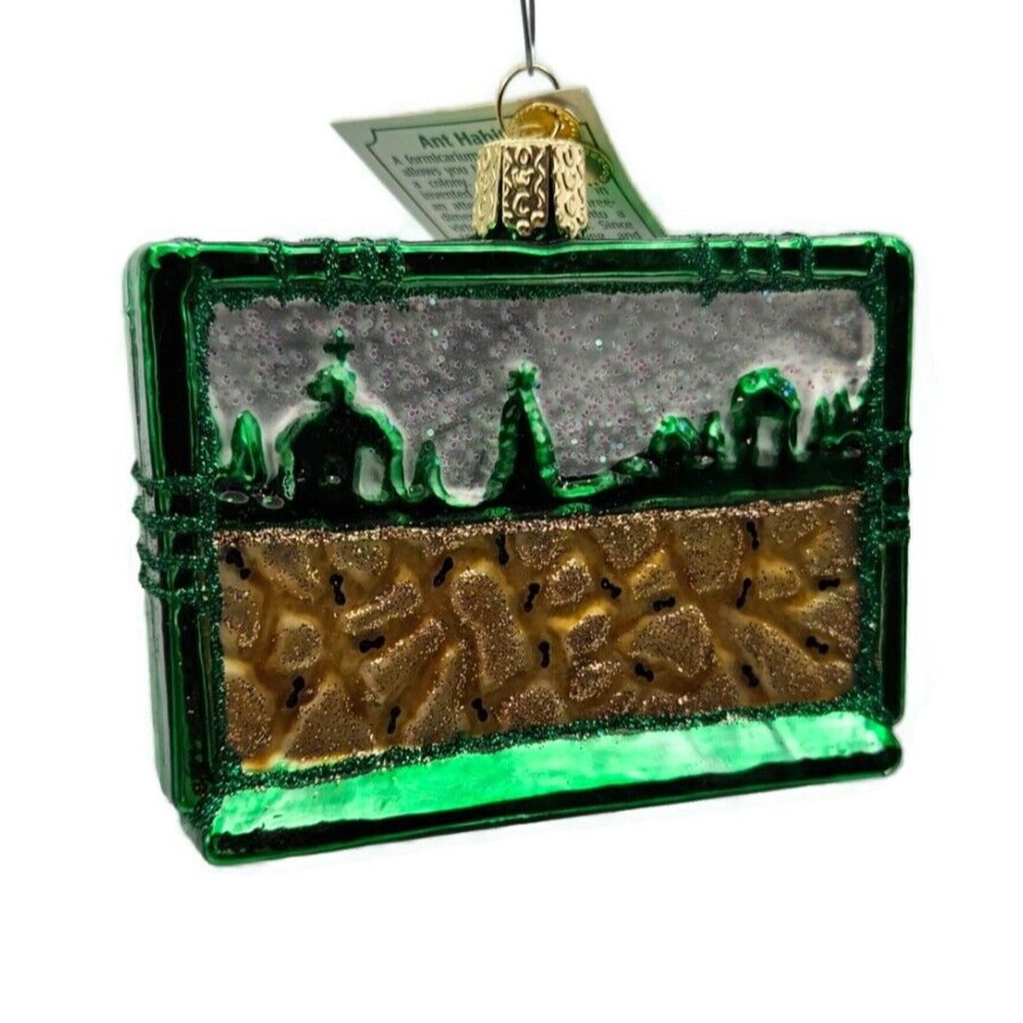 Old World Christmas Ant Habitat Glass Bugs OWC Christmas Holiday Tree Ornament