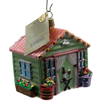 She Shed Ornament Old World Christmas Garden Yard Blown Glass Christmas Tree OWC