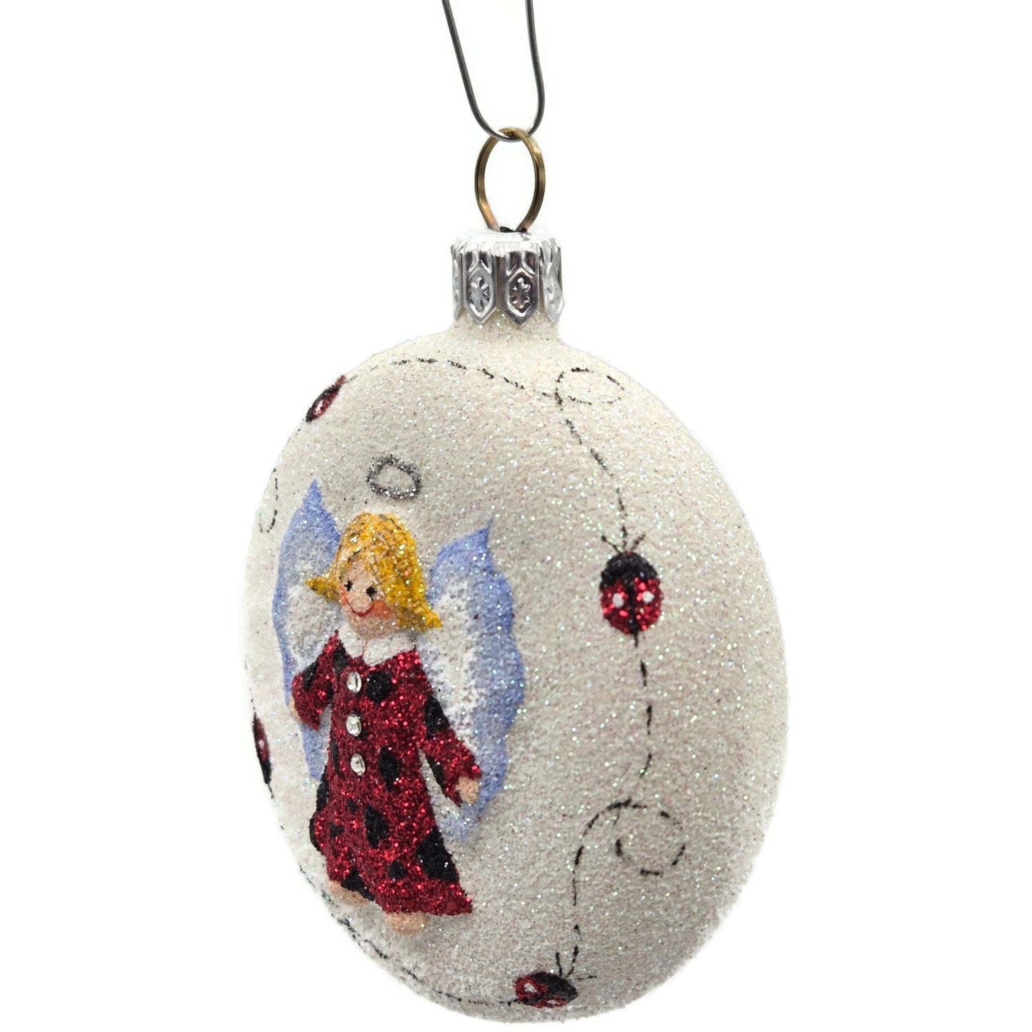 Patricia Breen Littlest Angel Medallion Ladybug Spring Christmas Tree Ornament