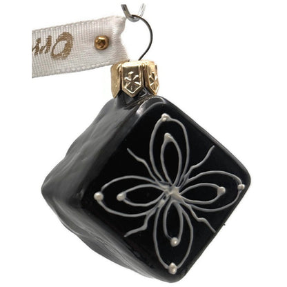 Truffle Candy Ornaments To Remember Black Glass Sweet Treat Christmas Ornament