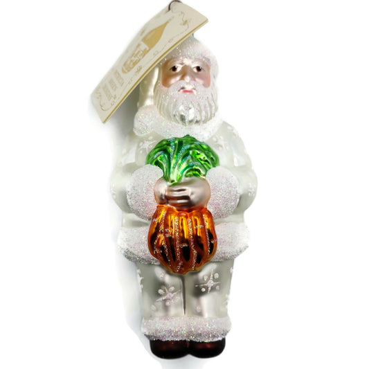 Patricia Breen A Snack for Rudolph Pearl Carrots Santa Claus Christmas Ornament