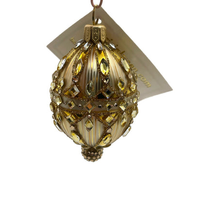 Patricia Breen Petit Egg Le Notre Gold Versailles Easter Christmas Tree Ornament