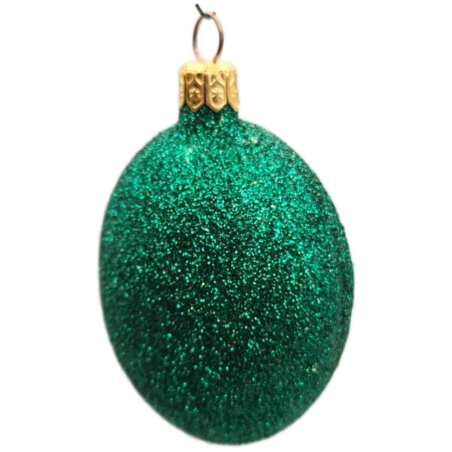 Patricia Breen Cleopatras Scarab Green Gold Beetle Glass Christmas Ornament 9709