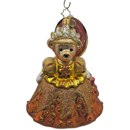 Christopher Radko Muffy Millennium Memory Gold Bear Christmas Ornament 1022544