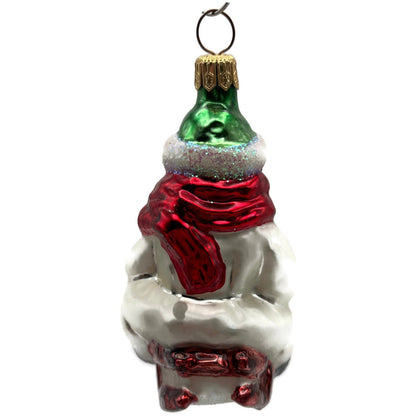 Christopher Radko Here I Go Child Sledding Christmas Tree Ornament 96-186-0