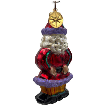Christopher Radko Ginger Snap Santa Claus Cookie Christmas Ornament 00-492-0