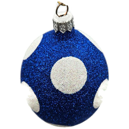 Patricia Breen Egg Blue White Polka Dot Easter Christmas Tree Ornament KKS
