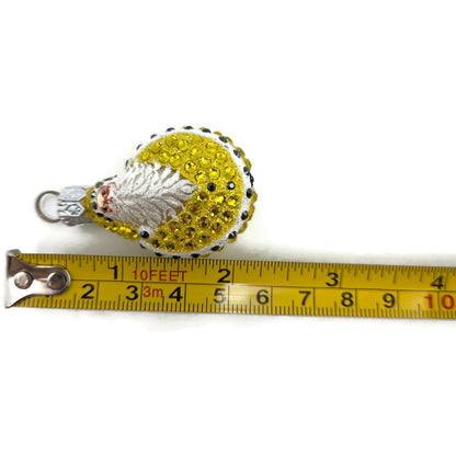 Patricia Breen Ladybug Noel Yellow Jeweled Polka Dots Spring Christmas Ornament