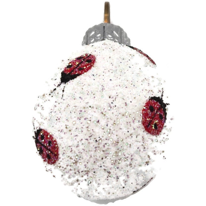 Patricia Breen Miniature Egg Ladybugs Glittered Easter Christmas Tree Ornament