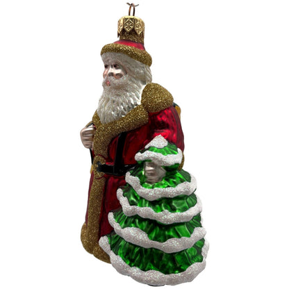 Patricia Breen Father Christmas Red Gold Green Santa Claus Ornament HCB