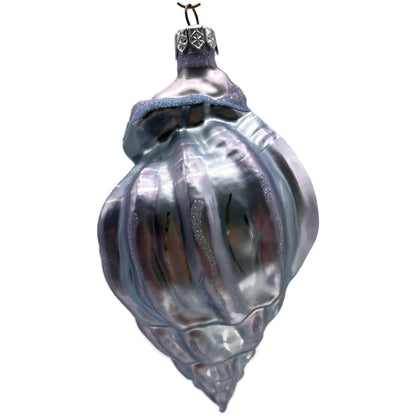 Patricia Breen Coastal Santa Periwinkle Matte Summer Nautical Christmas Ornament