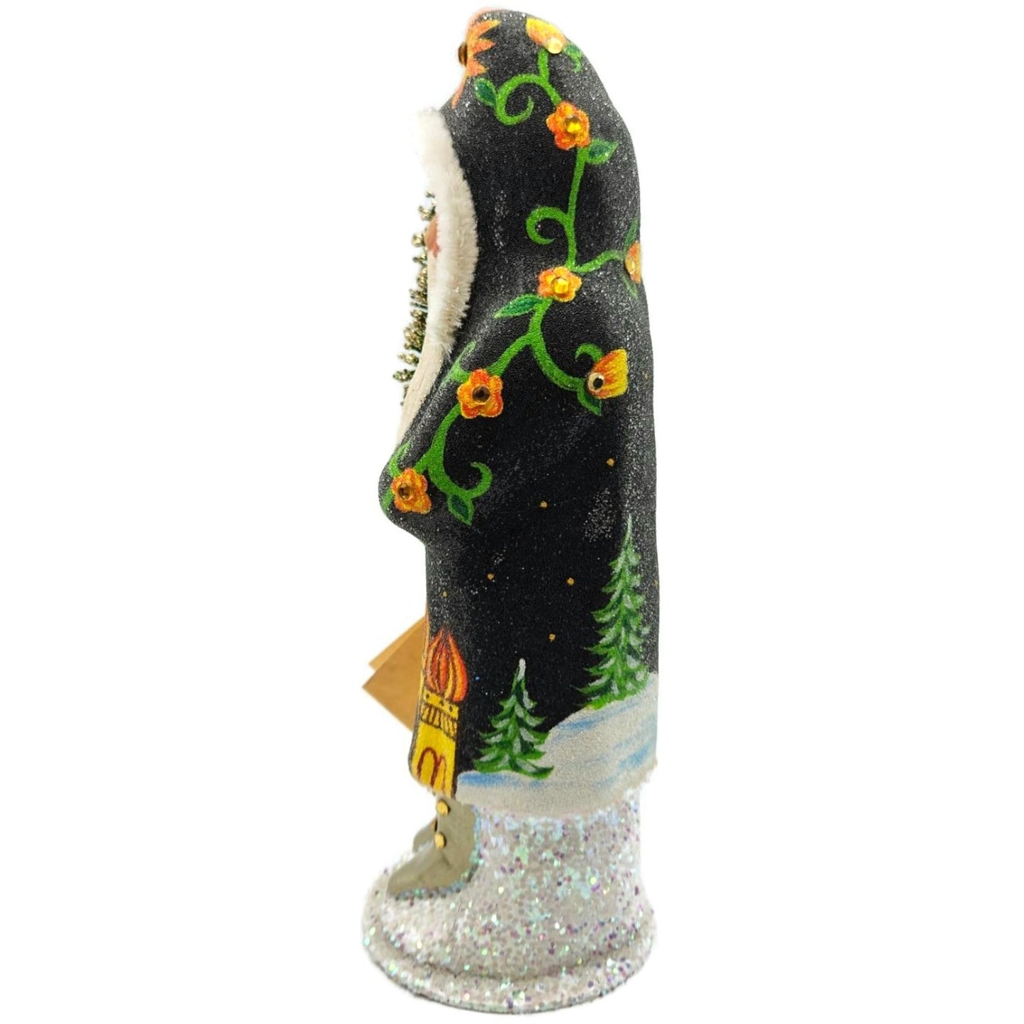Ino Schaller Russian Fable Orange Black Paper Mache Candy Container Limited CATZ