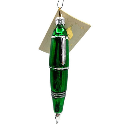 Patricia Breen Green Ink Pen Christmas Holiday Complimentary Ornament CATZ